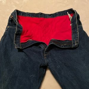 Wrangler flannel lined jeans lightly worn